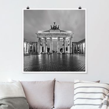 Posters Illuminated Brandenburg Gate II