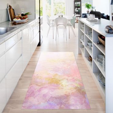 Vinyl tapijt Bright Floral Dream In Pastel