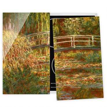 Kookplaat afdekplaten Claude Monet - Waterlily Pond And Japanese Bridge (Harmony In Pink)