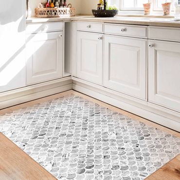Vinyl tapijt Marble Pattern In Greyscale