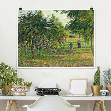 Posters Camille Pissarro - Apple Trees And Tedders, Eragny