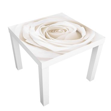 Meubelfolie IKEA Lack Tafeltje Pretty White Rose
