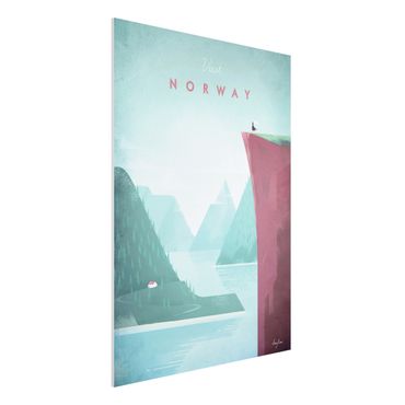 Forex schilderijen Travel Poster - Norway