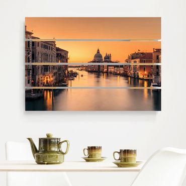 Houten schilderijen op plank Golden Venice