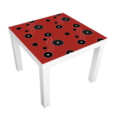 Meubelfolie IKEA Lack Tafeltje Lack table Aboriginal Ornament