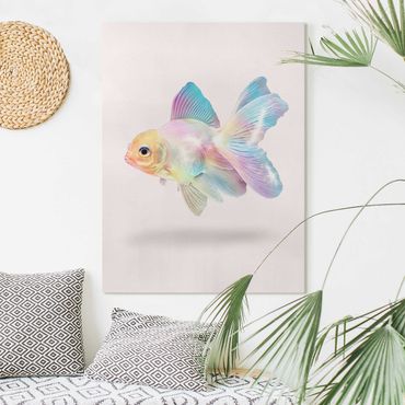 Canvas schilderijen Fish In Pastel