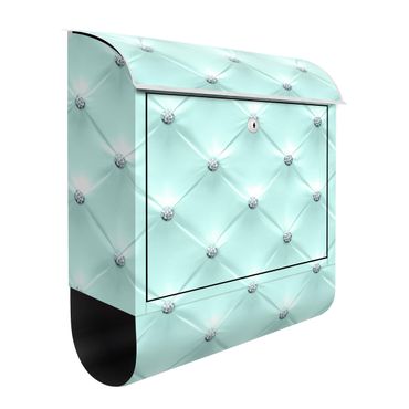 Brievenbussen Diamond Turquoise Luxury