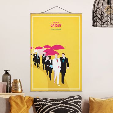 Stoffen schilderij met posterlijst Film Poster The Great Gatsby II