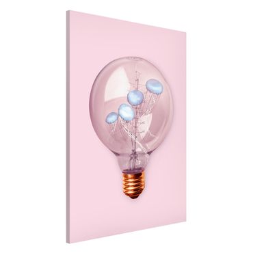 Magneetborden Light Bulb With Jellyfish