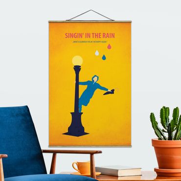 Stoffen schilderij met posterlijst Film Poster Singing In The Rain