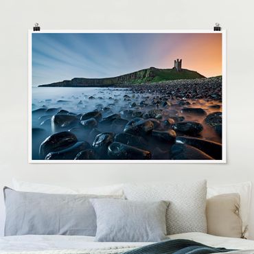 Posters Sunrise With Fog At Dunstanburgh Castle