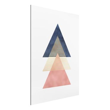 Aluminium Dibond schilderijen Three Triangles