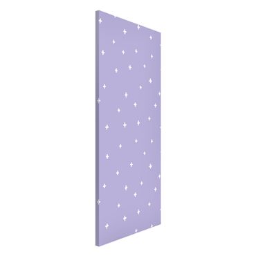 Magneetborden Drawn White Crosses On Lilac