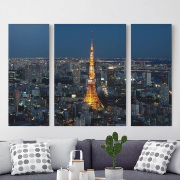 Canvas schilderijen - 3-delig Tokyo Tower