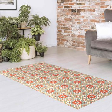 Vinyl tapijt Oriental Patterns With Colourful Tiles