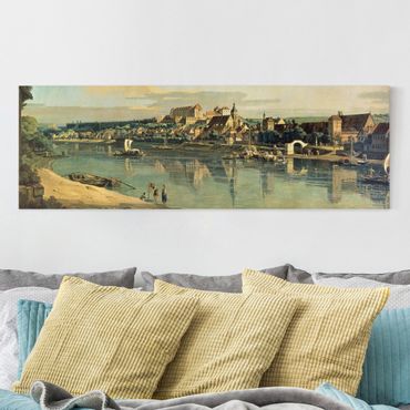 Canvas schilderijen Bernardo Bellotto - View Of Pirna