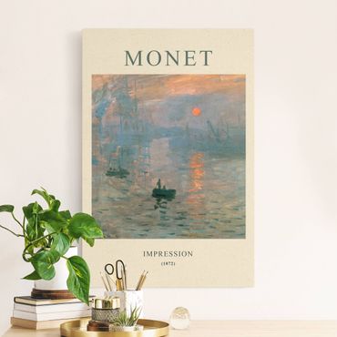 Natuurlijk canvas schilderijen Claude Monet - Impression - Museum Edition
