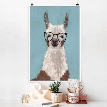 Posters Lama With Glasses II