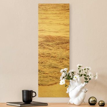 Canvas schilderijen - Goud Golden Beach