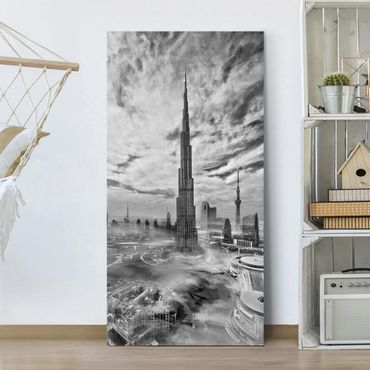 Canvas schilderijen Dubai Super Skyline