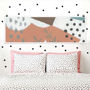 Posters Carnival Of Shapes In Salmon I