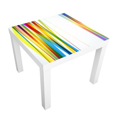 Meubelfolie IKEA Lack Tafeltje Rainbow Stripes