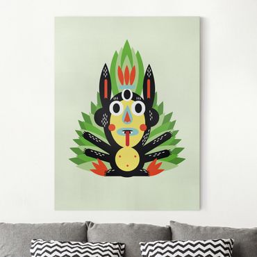 Canvas schilderijen Collage Ethno Monster - Jungle