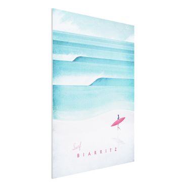 Forex schilderijen Travel Poster - Biarritz