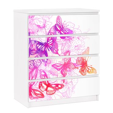 Meubelfolie IKEA Malm Ladekast Butterfly Dream