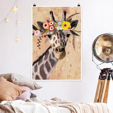 Posters Klimt Giraffe