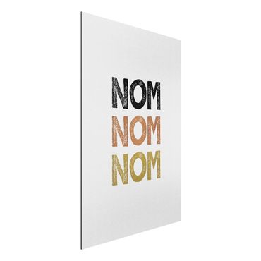 Aluminium Dibond schilderijen Nom Kitchen Quote