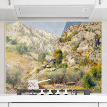 Spatscherm keuken Auguste Renoir - Rock At Estaque