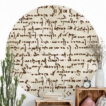 Behangcirkel Da Vinci Manuscript