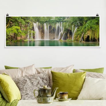 Posters Waterfall Plitvice Lakes