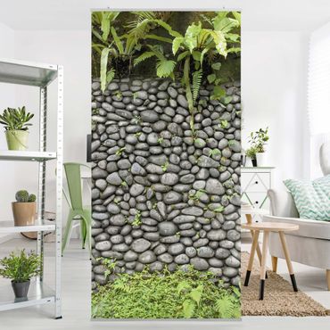 Ruimteverdeler Stone Wall With Plants