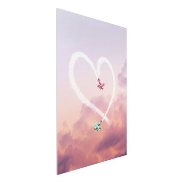 Forex schilderijen Heart With Airplanes