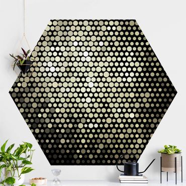 Hexagon Behang Disco Background