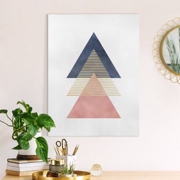 Canvas schilderijen Three Triangles