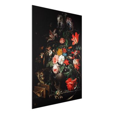 Forex schilderijen Abraham Mignon - The Overturned Bouquet