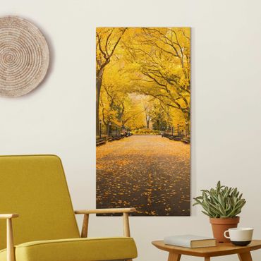 Canvas schilderijen Autumn In Central Park