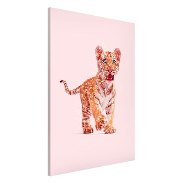 Magneetborden Tiger With Glitter