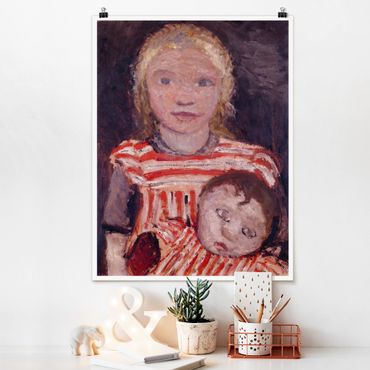Posters Paula Modersohn-Becker - Girl with Doll