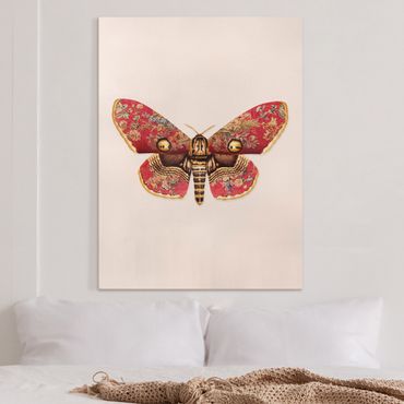 Canvas schilderijen Vintage Moth