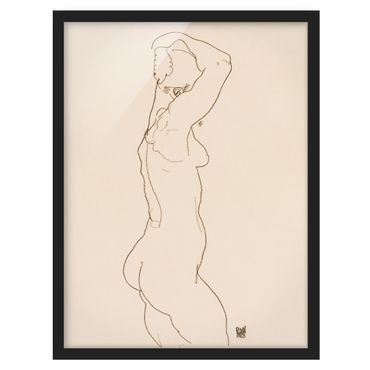 Ingelijste posters - Egon Schiele - Female Nude