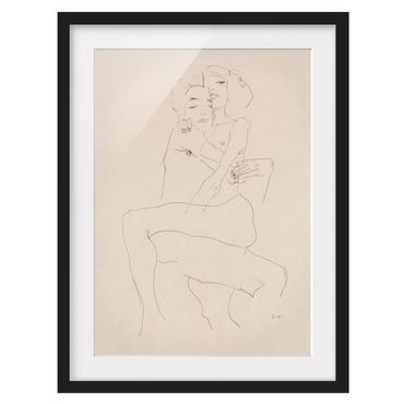 Ingelijste posters - Egon Schiele - Two Nudes