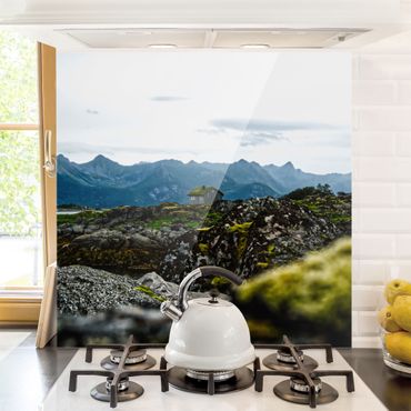 Spatscherm keuken Desolate Hut In Norway