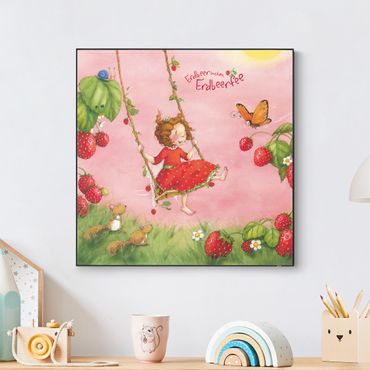 Verwisselbaar schilderij - The Strawberry Fairy - Tree Swing