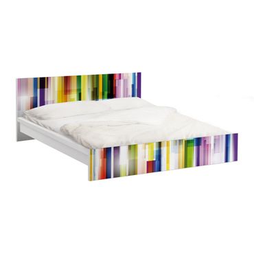 Meubelfolie IKEA Malm Bed Rainbow Cubes