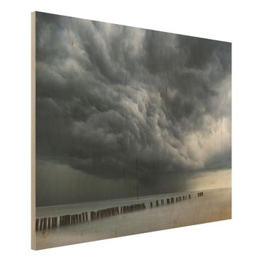 Houten schilderijen Storm Clouds Over The Baltic Sea