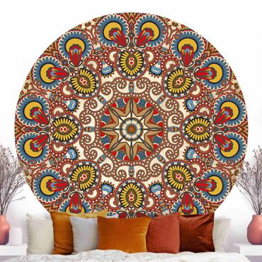 Behangcirkel Coloured Mandala
